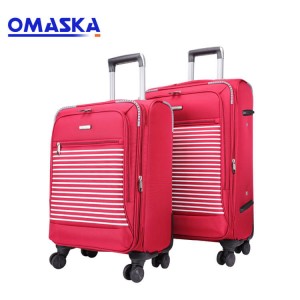 Top Quality Travel Abs Trolley Bags - Popular lady design double spinner wheel luggage set – Omaska