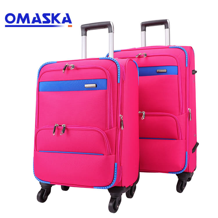 China Cheap price Luggage Trolley - 20 24 28 inch Fabric Trolley OEM ODM Travel Luggage bag  – Omaska