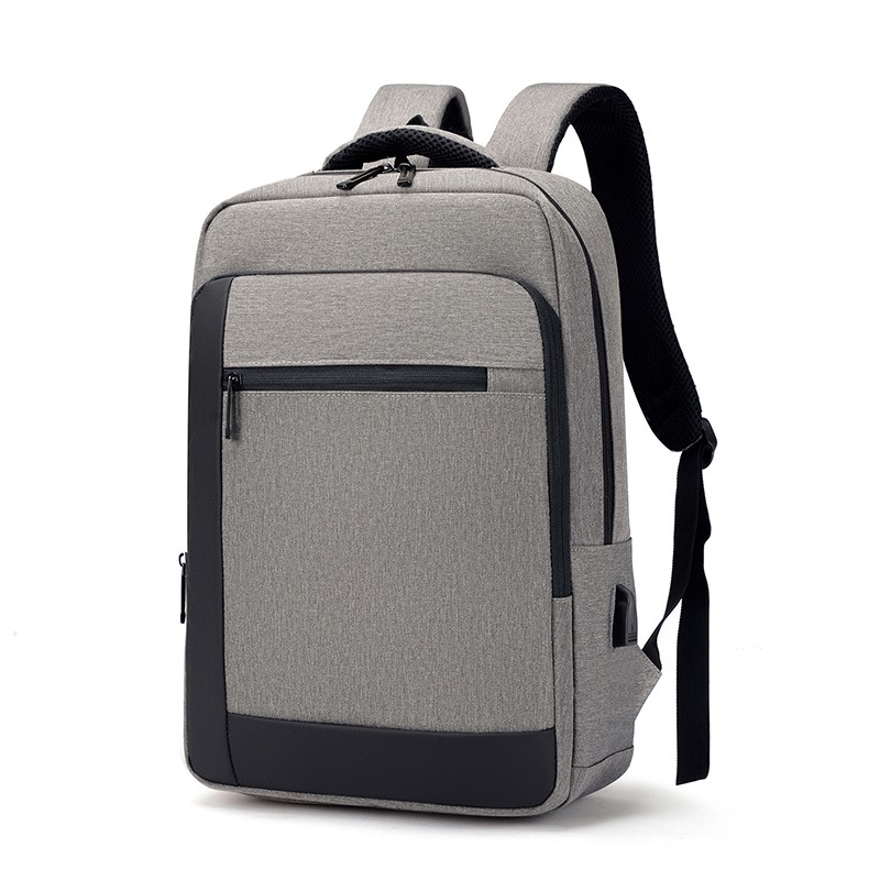 fabrycznie dostosowane Plecaki z funkcją ładowania USB - OMASKA Podróżny plecak na laptopa z ładowarką USB Czarna torba na komputer 15,6 cala #BLH8205 – Omaska