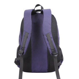 Custom large capacity blue print polyester school laptop backpack