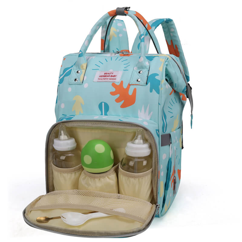 OMASKA Diaper Bag Backpack miaraka amin'ny Portable Change Pads Big Unisex Baby Bags Multipurpose Travel Back Pack ho an'i Dada Neny #HS2015-2 Sary nasongadina
