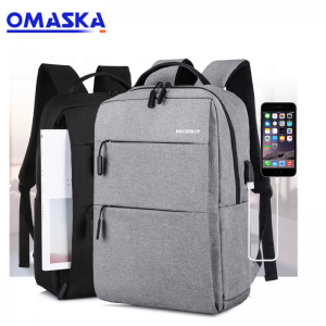 100% Original Factory  Trendy Backpacks  - 127th Canton Fair Large Capacity multifunction nylon USB charger backpack Anti theft Smart Laptop Backpack bag with USB Charging port – Omaska