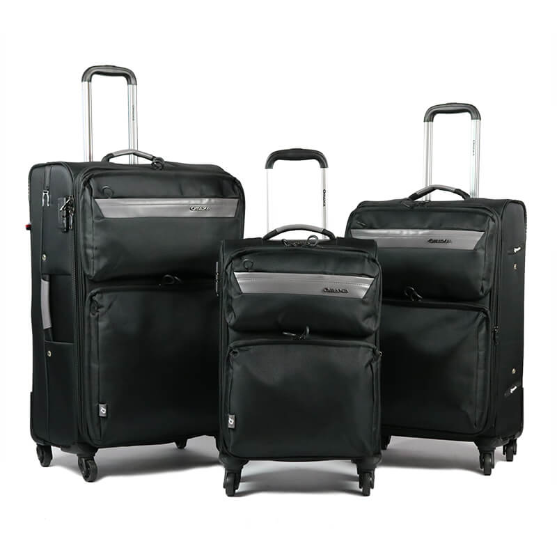 OMASKA 2021 classic Nylon 3 pieces set 20″24″28″ fabric trolley travel luggage set Featured Image