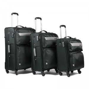 OMASKA 2021 classic Nylon 3 pieces set 20″24″28″ fabric trolley travel luggage set