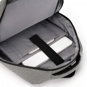 OMASKA 여행용 노트북 배낭 가방(USB 충전기 포함) 15.6인치 검정색 컴퓨터 가방 #BLH8205