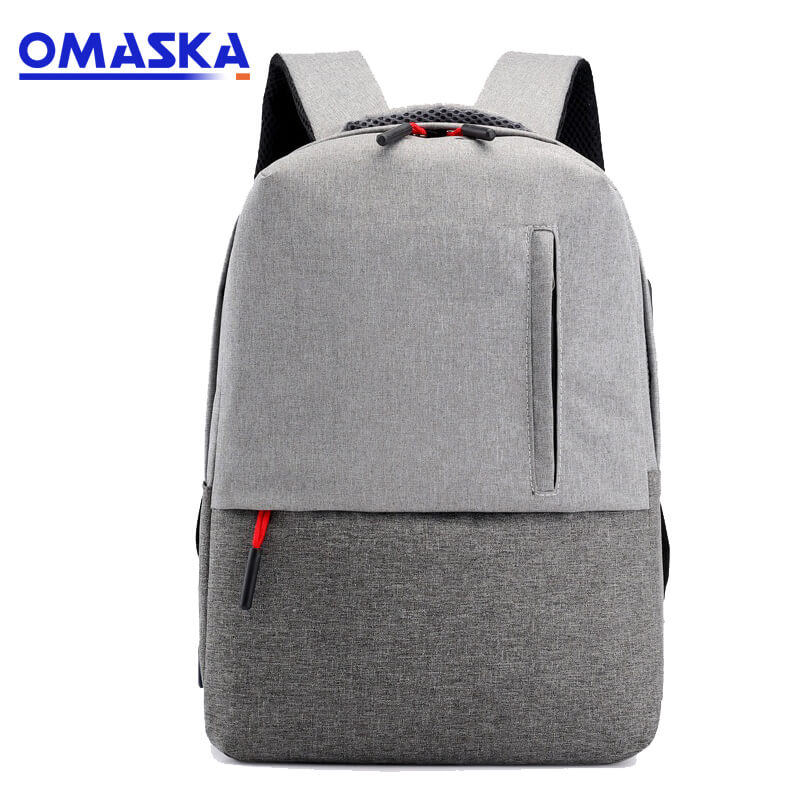 Online Exporter  Anti-Theft Usb Backpack  - OMASKA Custom Wholesle New Design Leisure Student Man Girls Pink Black Laptop Bag USB School Rucksack Backpack – Omaska