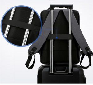 OMASKA স্মার্ট ব্যাকপ্যাক ভ্রমণের জন্য ব্যাগপ্যাক পুরুষদের ব্যবসায়িক ব্যাকপ্যাক ল্যাপটপ ভ্রমণ ব্যাকপ্যাক ব্যাগ সঙ্গে USB চার্জিং পোর্ট LXT9095