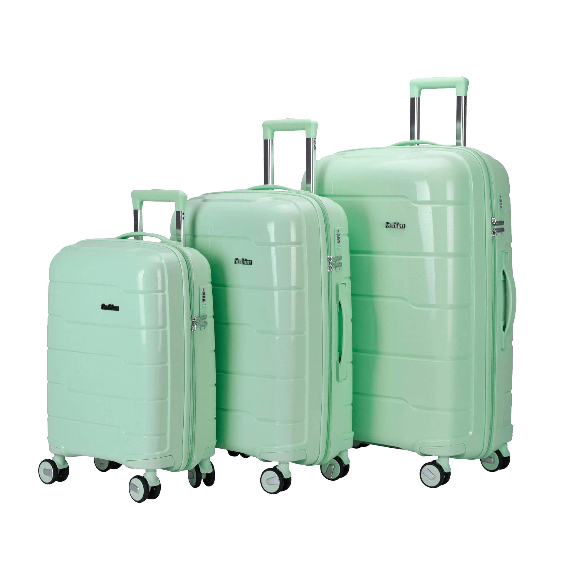Reliable Supplier Trolley Abs Luggage - PP LUGGAGE BAIGOU FACTORY 882# 3PCS SET 20 24 28 INCH DOUBLE WHEEL MATCHING COLOR TROLLEY LUGGAGE – Omaska
