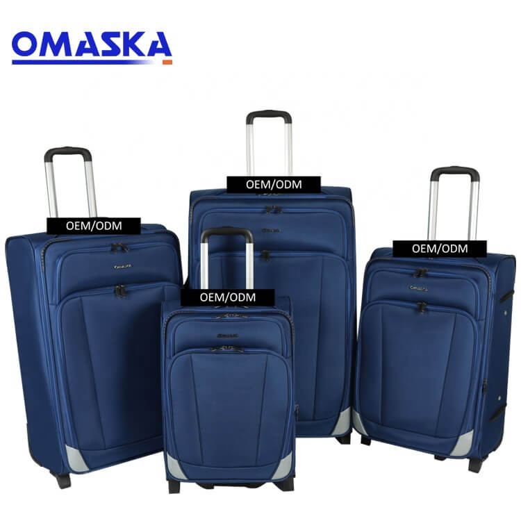 Wholesale Best Selling Luggage - Hot Selling Wholesale Fabric Polyester Factory Manufacturer Smooth Trolley 4 pcs Sets Suitcase Travel Bags Luggage – Omaska