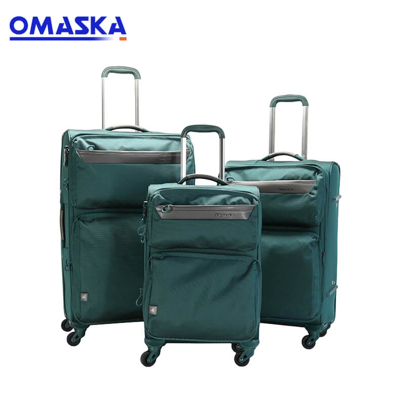 Sett med store rabatter for bagasjevesker – OMASKA 2021 klassisk nylon 3-delt sett 20″24″28″ stoffvogn reisebagasjesett – Omaska