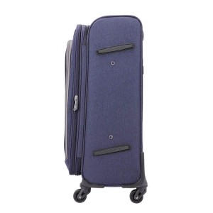OMASKA all'ingrosso porta bagaglio trolley in morbido nylon con stampa personalizzata blu navy