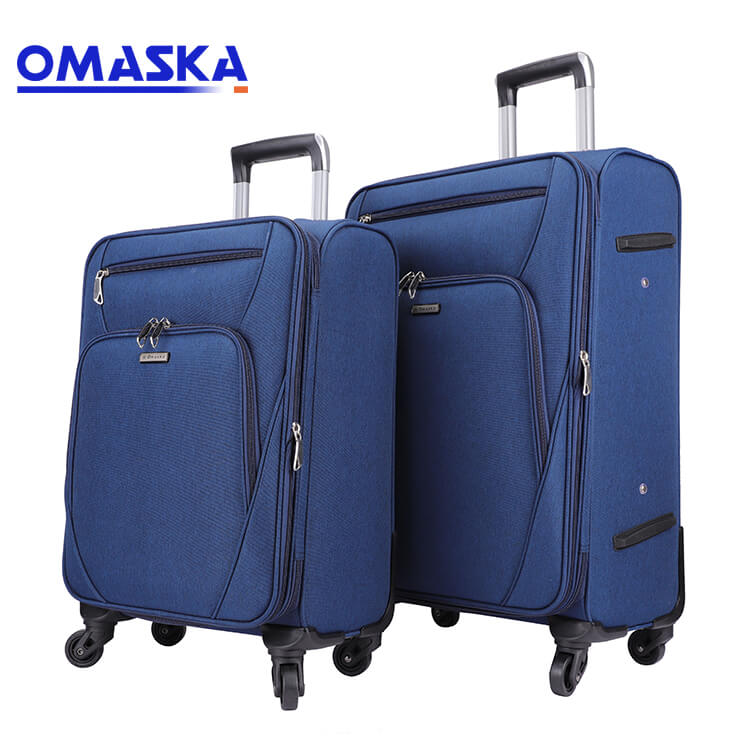 Chinese wholesale Travel Trolley Luggage Bags - Custom hot sale men blue color 20 24 28 nylon business luggage  – Omaska