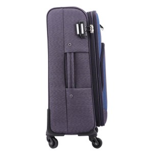 Soft Nylon Custom Travel Carry On Trolley Suitcase