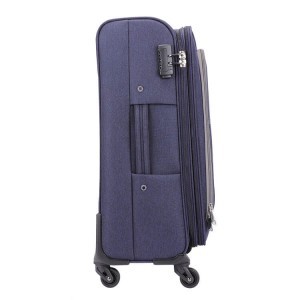 Ang pakyawan nga OMASKA nagdala sa navy blue custom print soft nylon trolley luggage bag