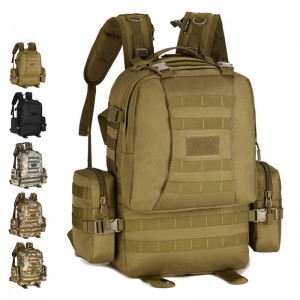 50L 屋外バックパック戦術的な組み合わせバックパックキャンプリュックサック旅行登山バッグ大容量バックパック荷物袋