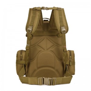 50L outdoor ransel kombinasi taktis ransel kémping rucksack perjalanan mountaineering tas kapasitas badag ransel kantong bagasi