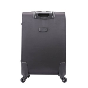 Wholesale New Style Business Waterproof Black Fabric Soft Travel Luggage Set