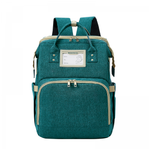 OMASKA Custom IMPERVIUS magnae capacitatis Diaper Bag ad Foldable Baby Bed Travel Mommy Diaper Bag Backpack #HS2083