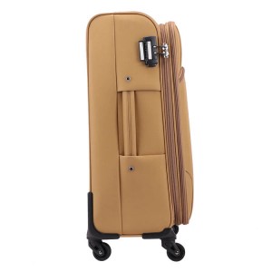 नवीन शैलीचा उच्च दर्जाचा कारखाना 3pcs सेट वॉटरप्रूफ व्यवसाय प्रवास पिवळा पुरुष नायलॉन सॉफ्ट सूटकेस