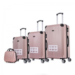 OMASKA 2021 warshad cusub oo jumlo ah 027# 4pcs 5pcs set Luxury carry on shandad shandad ABS trolley bagage
