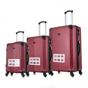 OMASKA 2021 រោងចក្ររចនាម៉ូដថ្មីលក់ដុំ 027# 4pcs 5pcs set Luxury carry on luggage luggage ABS trolley luggage