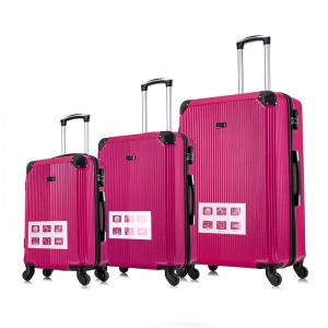 OMASKA 2021 nouvo style faktori wholesale 027 # 4pcs 5pcs mete Luxury pote sou bagaj valiz ABS chariot bagaj