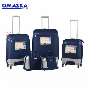 OMASKA 2021 factory 5PCS luggage set wholesale suitcase nice quality hot selling OEM ODM abs travel luggage