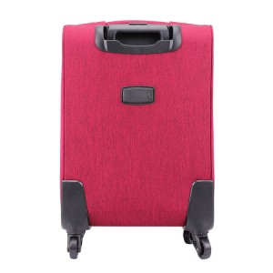 Brugerdefinerede holdbare tasker 4 hjul vandtæt rød nylon rejse blød bagage