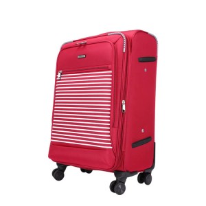 Popular lady design double spinner wheel luggage set
