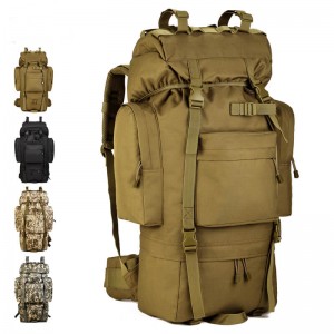 65 liters outdoor tactical backpack waterproof mountaineering bag travel travel shoulder bag luggage big rucksack belt shoe warehouse