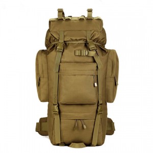 65 ລິດ outdoor tactical backpack waterproof mountaineering bag travel travel shoulder bag luggage big rucksack belt shoe warehouse