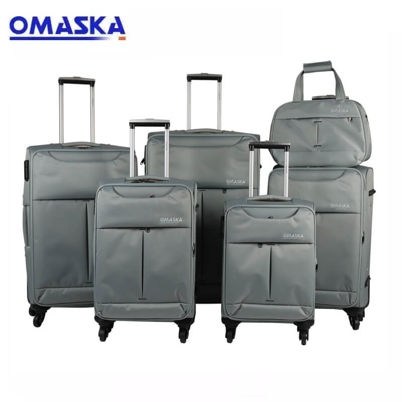 Factory made hot-sale Ladies Portable Trolley Luggage - OMASKA 2021 factory classic wholesale custom logo oem 6pcs sets soft nylon travel luggage bag set  – Omaska