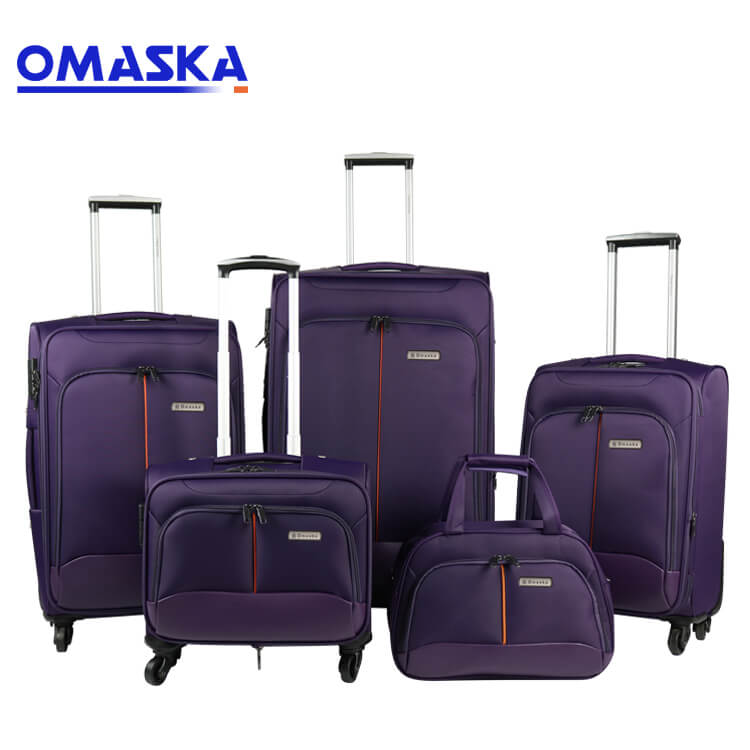Reasonable price Customised Bag Accessories - New 4pcs set soft suitcase manufacturing OEM custom logo wholesale nice quality set of suitcases – Omaska