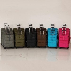Kualiti bagus reka bentuk baru kilang borong adat 3 pcs set nilon set beg pakaian vintaj