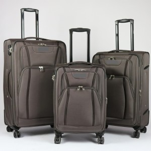Conjunto de malas de viagem OMASKA fábrica 3 PCS 20 ″ 24 ″ 28 ″ conjunto de malas de viagem personalizadas de náilon macio atacado