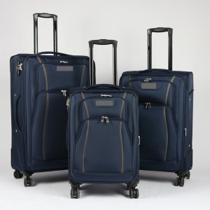 PriceList for Abs Travel Luggage - OMASKA travel bags factory 3PCS set 20″24″28″ soft nylon wholesale custom travel luggage set suitcase – Omaska