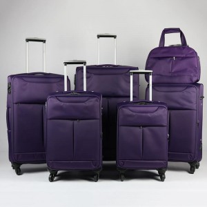 OMASKA 2021 factory classic wholesale custom logo oem 6pcs sets soft nylon travel luggage bag set