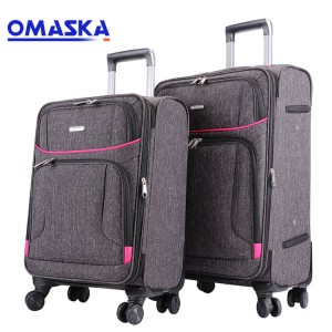 100% Original Factory Waterproof Trolleys Luggage - OEM ODM nylon 20 24 28 inch gray unisex travel suitcase luggage – Omaska