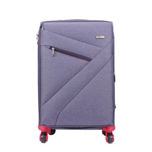 Professional Wholesale OEM Large Capacity Business Luggage Set Purple Nylon Men Trolley Bag Luggage