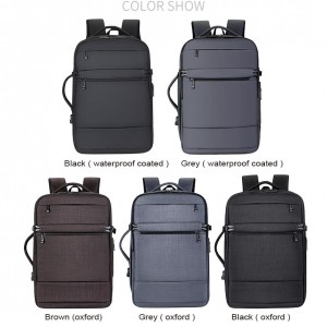 OMASKA CUSTOM LOGO LAPTOP BACKPACK MNL2109 WATERPROOF BIG CPAcity USB CHARGING WITH SHOES COMPARTMENT BACKPACK SUPPLIER CHINA