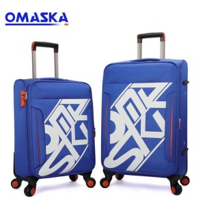 Customized high quality OEM ODM cheap trolley luggage bag sets with combination lock