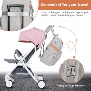 OMASKA 2021 Multi-action Light Mommy Travel Bag Baby Nursery Diaper Backpack