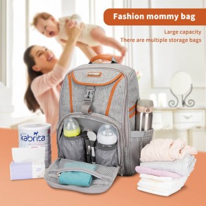 OMASKA 2021 Multifunction Light Mommy Travel Bag Baby Nursery Diaper Backpack