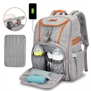 OMASKA 2021 Multi-function Light Mommy Travel Bag Baby Nursery Diaper Backpack