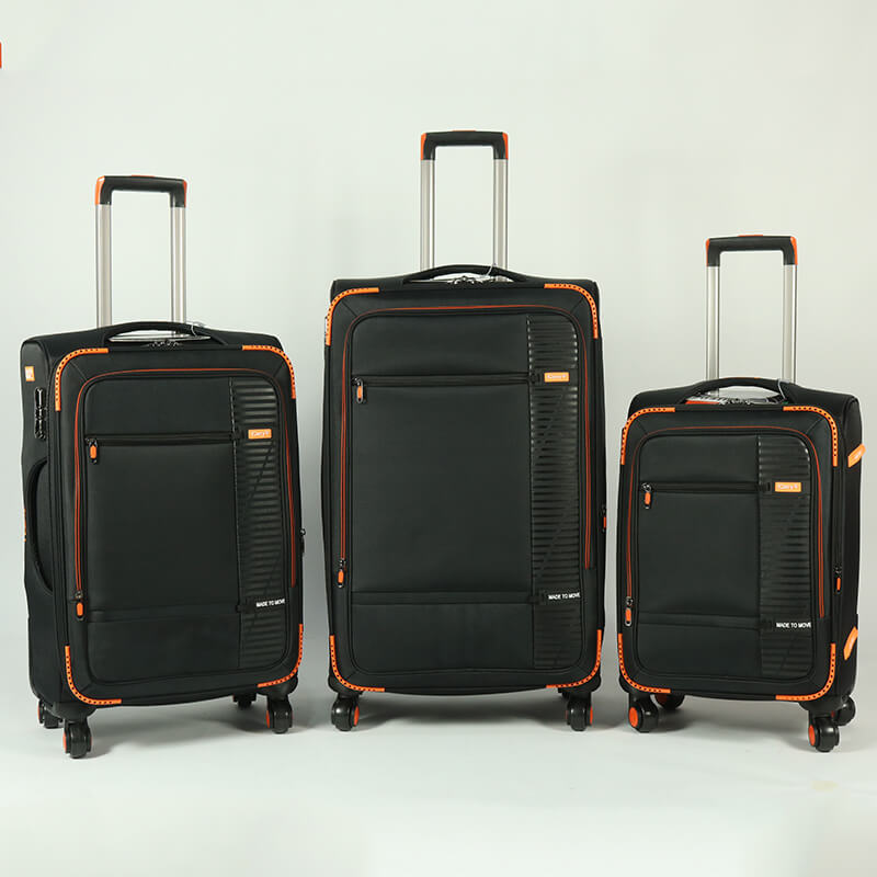 Cheap price Suitcase Sets 3 Pcs - FACTORY WHOLESALE LUGGAGE 20040# 3PCS SET CUSTOMIZE LOGO SPINNER WHEEL WITH EXPANDABLE SOFT TROLLEY LUGGAGE – Omaska