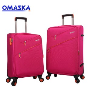 Factory Wholesale Nylon 20 24 28 inch 2 pcs 3 pcs set Business Matching Color Bags Suitcase Colourful Travel Trolley Luggage Bag