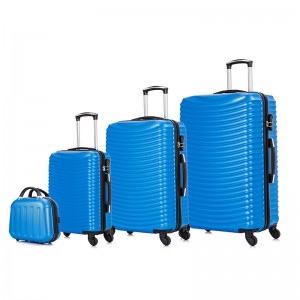 OMASKA 2021 جديد 4 قطعة مجموعة ABS غطاء واقٍ مزخرف لهاتف آيفون 021 # سبينر أربع عجلات مجموعة حقائب سفر ترولي بارزة