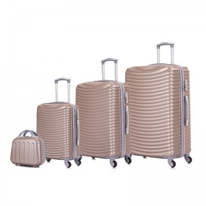 OMASKA 2021 ថ្មី 4pcs set ABS hard case 021# spinner four wheel eminent luggage sets