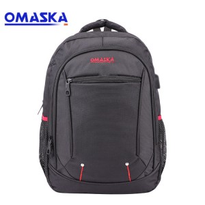 2020 Canton Fair OMASKA taas nga kalidad nga dako nga kapasidad USB charging port laptop backpack bag