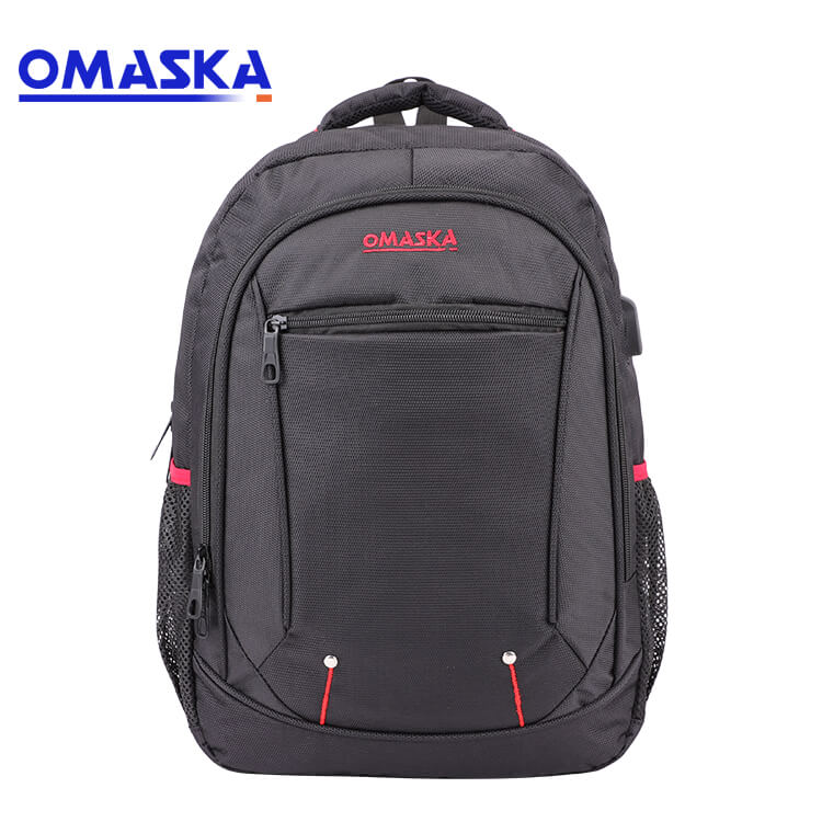 Полиэстер рюкзак өчен иң яхшы бәя - 2020 кантон ярминкәсе OMASKA югары сыйфатлы зур сыйдырышлы USB зарядлы порт ноутбук рюкзак сумкалары - Омаска